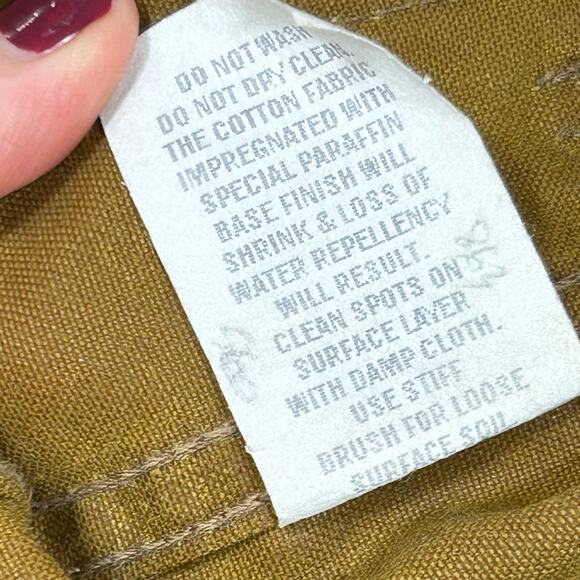 CC Filson Tin Cloth Cruiser Jacket Coat Mens Sz L Brown Made in USA - Picture 11 of 11